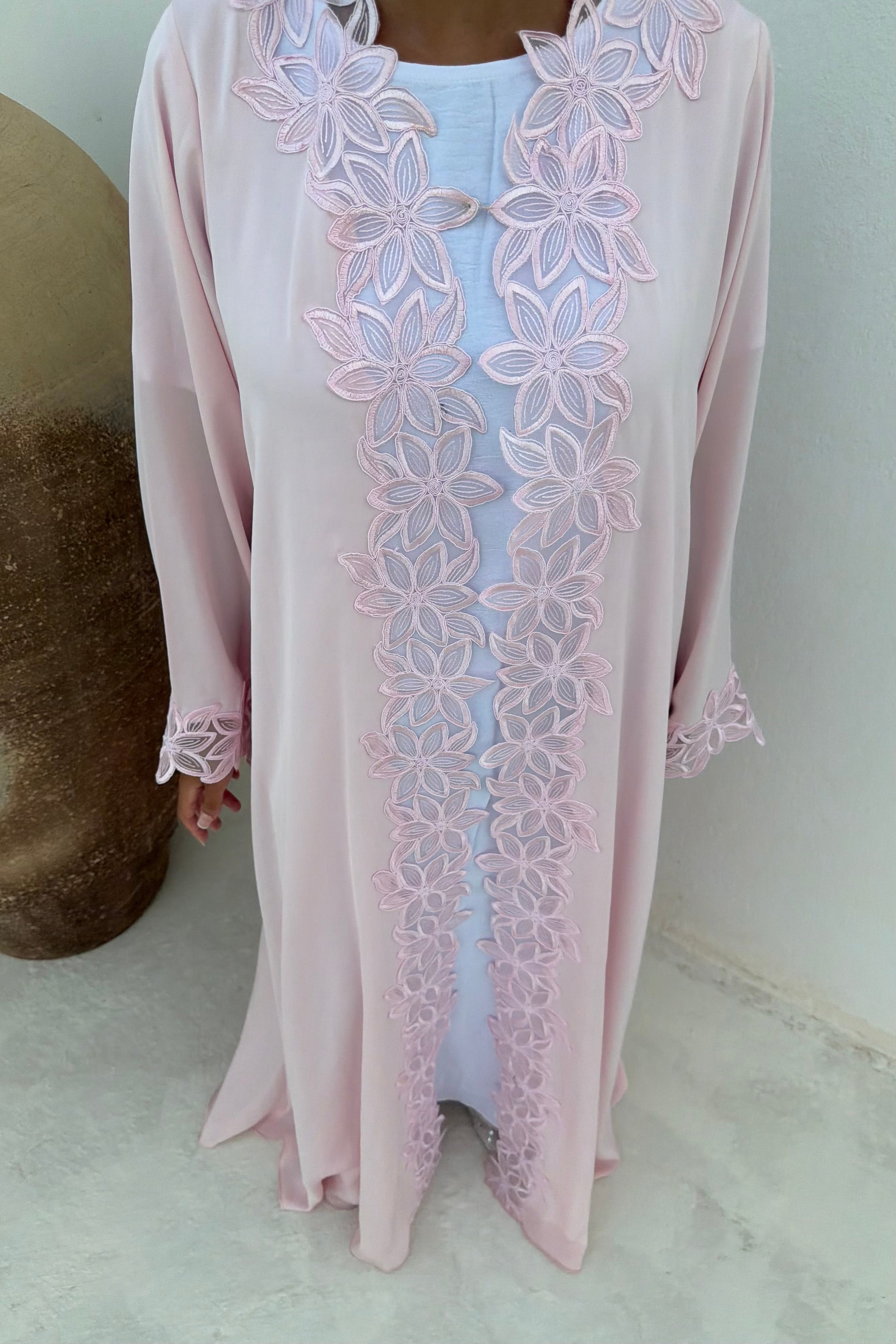 Abaya Rose Florale